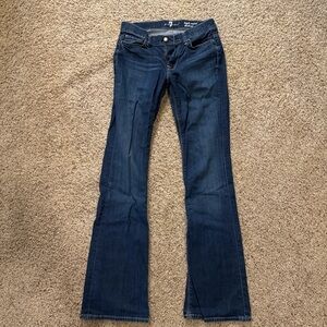 7 For All Mankind Indigo Boot Cut Jeans